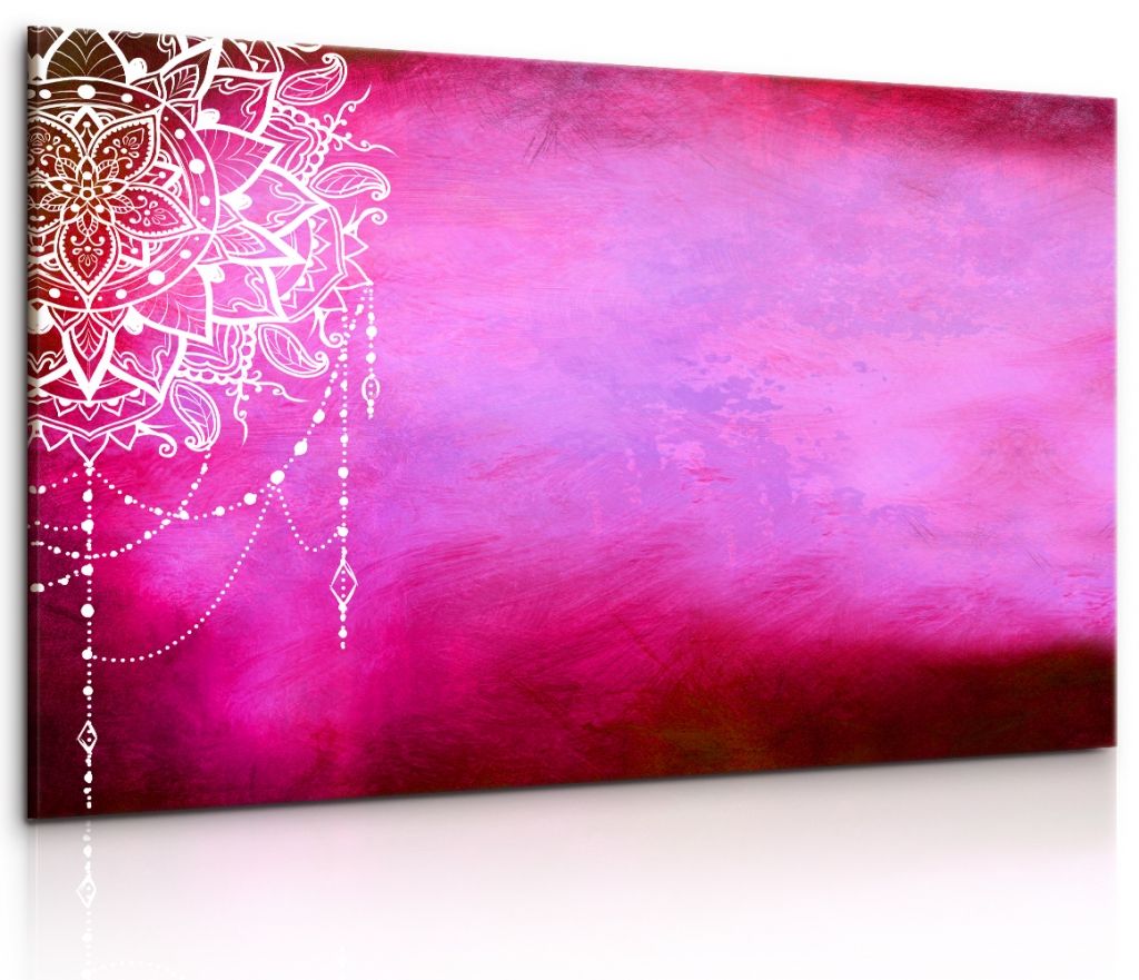Obraz mandala snů Pink Velikost (šířka x výška): 150x100 cm - S-obrazy.cz