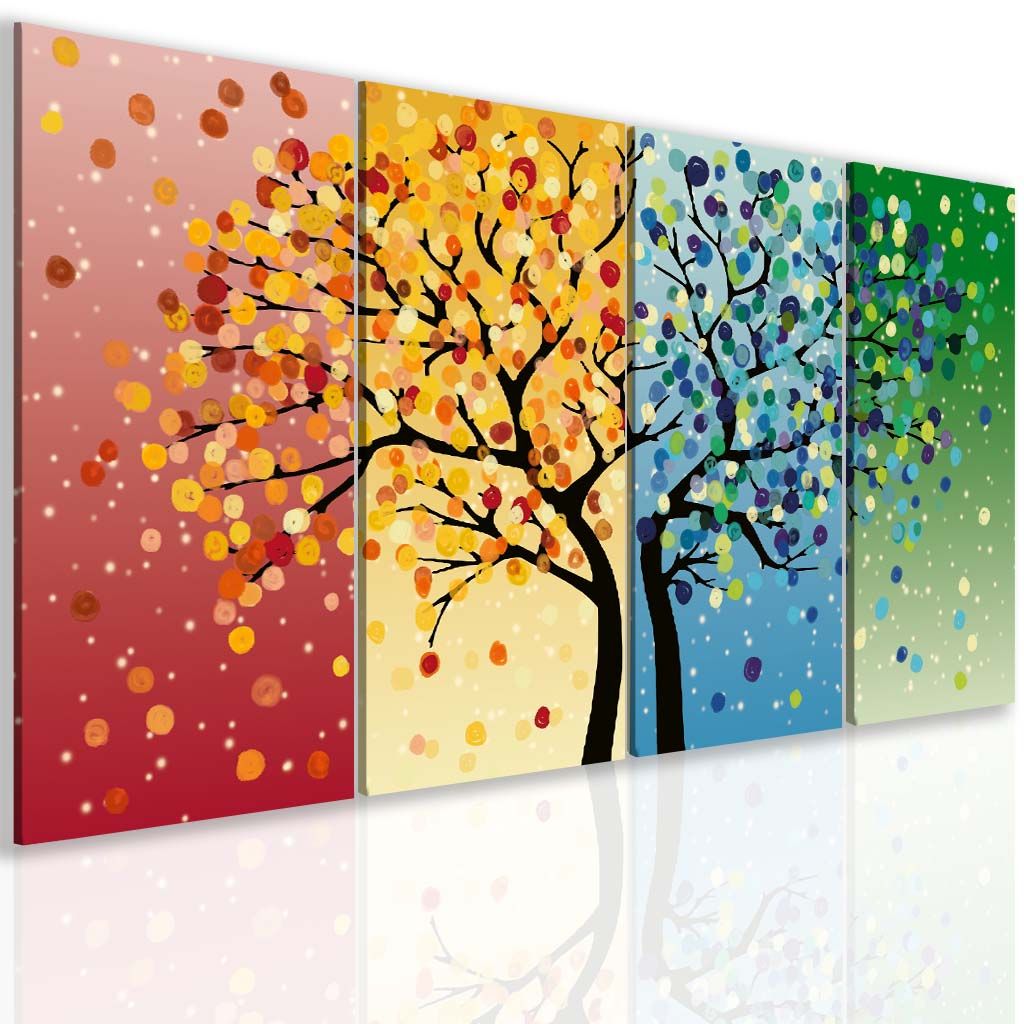 Obraz Strom ročních období Velikost (šířka x výška): 120x60 cm - S-obrazy.cz