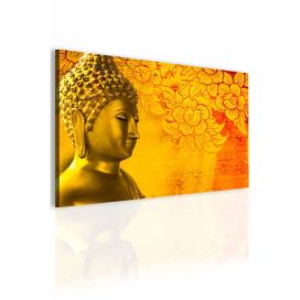 Obraz Buddha zlatý Velikost (šířka x výška): 150x100 cm