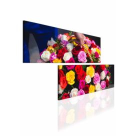 Obraz kytice růží Velikost (šířka x výška): 160x80 cm