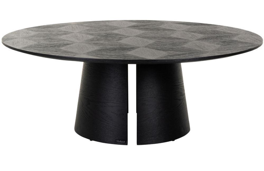 Černý dubový konferenční stolek Richmond Blax 110 cm - Designovynabytek.cz