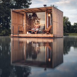 Architekt a mořeplavec vytvořili plovoucí saunu