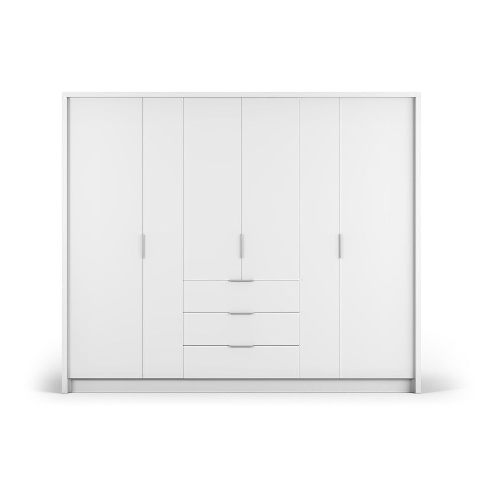 Bílá šatní skříň 255x217 cm Wells - Cosmopolitan Design - Bonami.cz