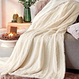 Weltbild Luxusní deka, slonová kost, 200 x 150 cm