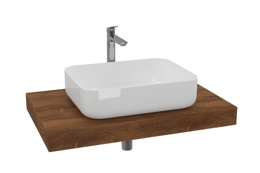 Koupelnová sestava Hansgrohe s deskou pod umyvadlo Dolce 80x8x50 cm dub charleston KSETDO8 - Siko - koupelny - kuchyně