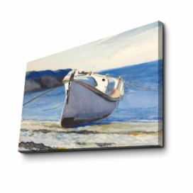 Wallity Obraz SHIP 45x70 cm modrý