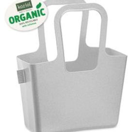 TASCHE plážová taška, zásobník, stojan na časopisy a noviny a na hračky Organic KOZIOL (barva-organic šedá)