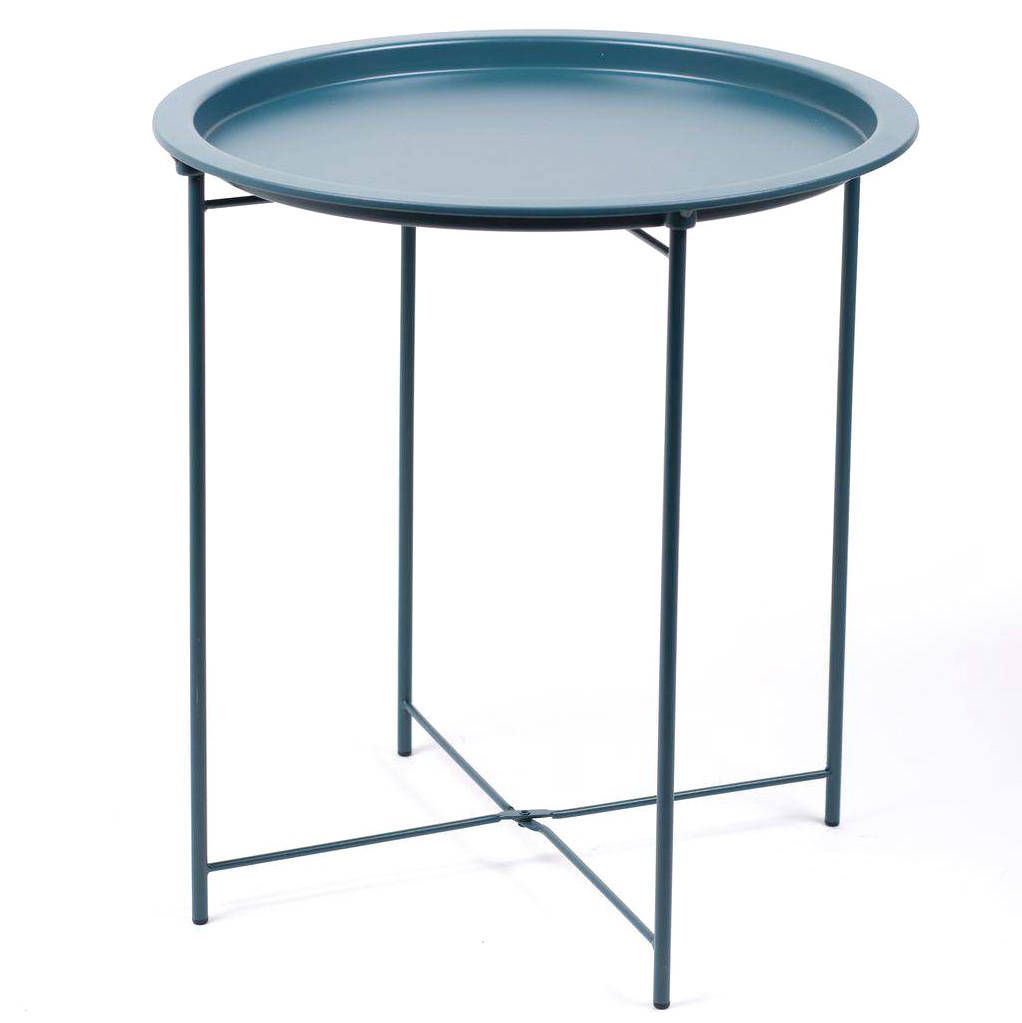 Today Malý odkládací stolek, modrá barva, Ø 47 cm - EDAXO.CZ s.r.o.