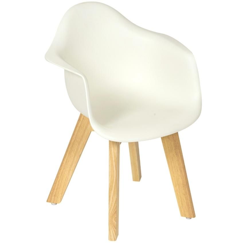 Set dvou bílých plastových dětských židliček Quax Walsh - Designovynabytek.cz