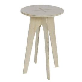 Today Odkládací stolek SIMPLICTIY, kulatý, dřevěný, 60 x 40 cm