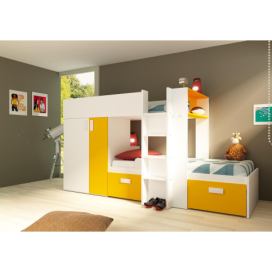 Aldo Patrová postel pro dvě děti Bo3 yellow - limitovaná edice