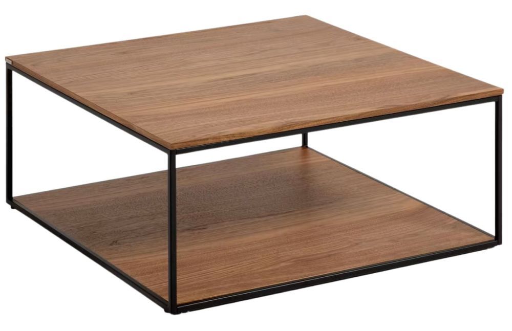 Ořechový konferenční stolek Kave Home Yoana 80 x 80 cm - Designovynabytek.cz