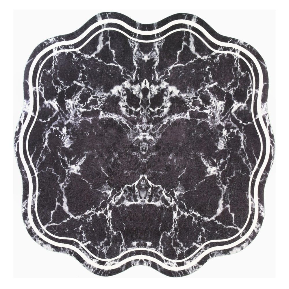 Černý kulatý koberec ø 100 cm - Vitaus - Bonami.cz