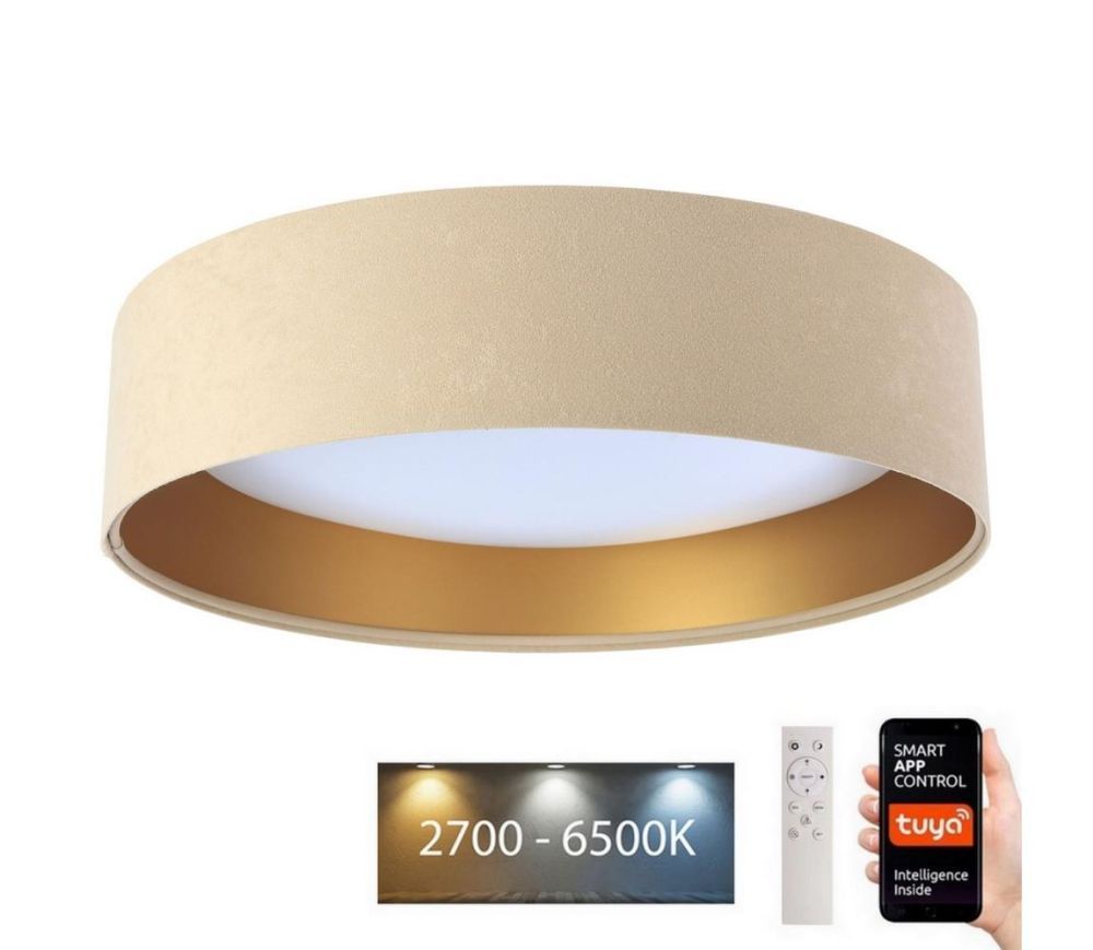  LED Stropní svítidlo SMART GALAXY LED/36W/230V Wi-Fi Tuya béžová/zlatá + DO  -  Svět-svítidel.cz