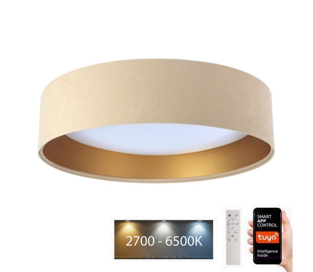  LED Stropní svítidlo SMART GALAXY LED/24W/230V Wi-Fi Tuya béžová/zlatá + DO  -  Svět-svítidel.cz