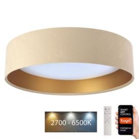  LED Stropní svítidlo SMART GALAXY LED/36W/230V Wi-Fi Tuya béžová/zlatá + DO 