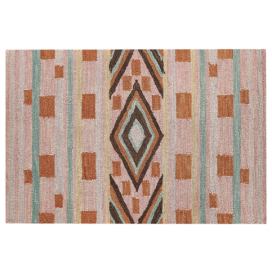 Vlněný koberec 140 x 200 cm barevný YOMRA
