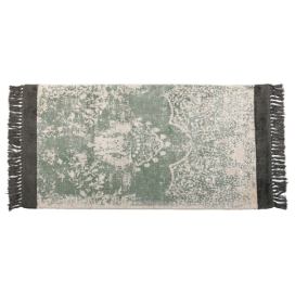 Viskózový koberec 80 x 150 cm zelený/ béžový AKARSU