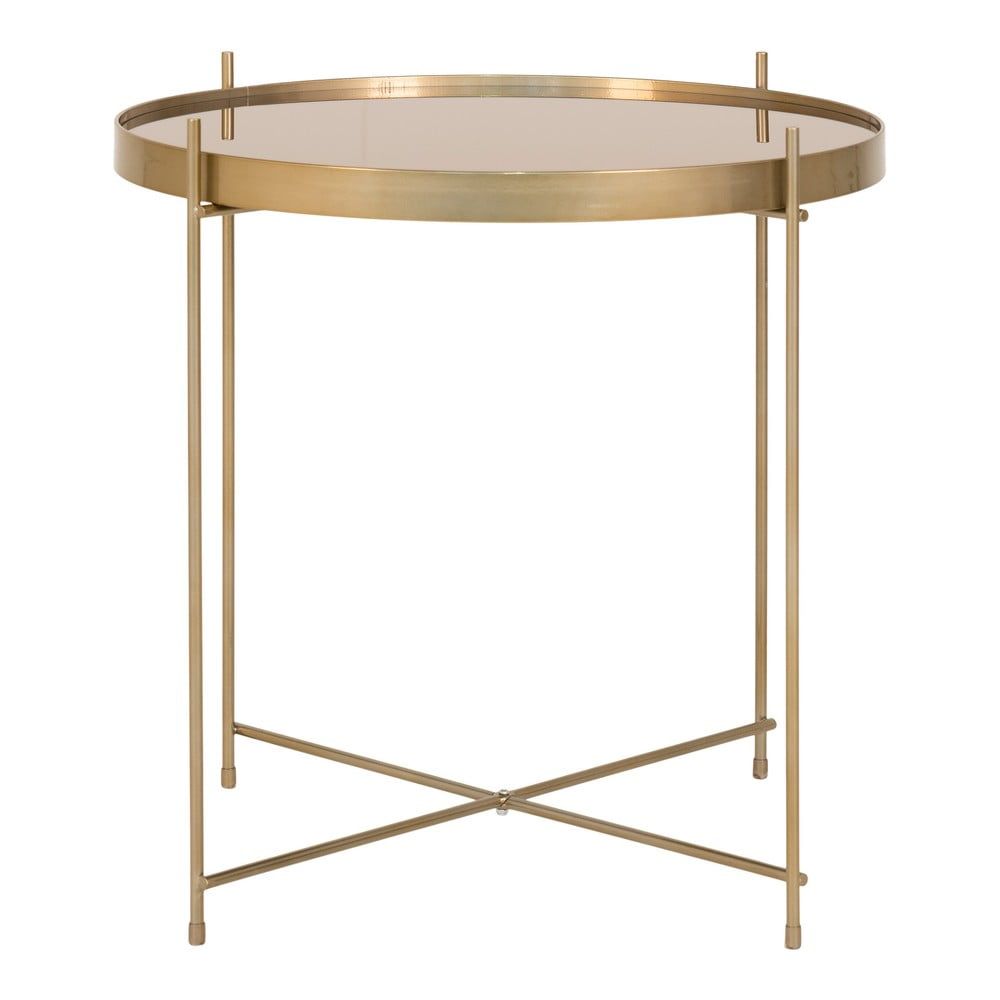 Kulatý konferenční stolek ve zlaté barvě ø 48 cm Venezia - House Nordic - Bonami.cz