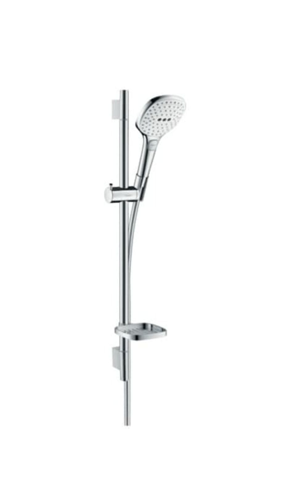 Sprchový set Hansgrohe Raindance Select E na stěnu s mýdlenkou bílá/chrom 26620400 - Siko - koupelny - kuchyně