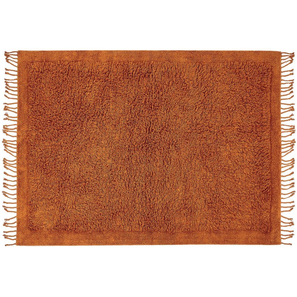 Bavlněný koberec 140 x 200 cm oranžový BITLIS - Beliani.cz
