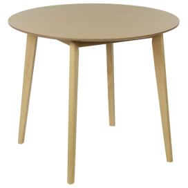 Kulatý jídelní stůl ⌀ 90 cm světlé dřevo SANDY
