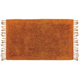Bavlněný koberec 80 x 150 cm oranžový BITLIS