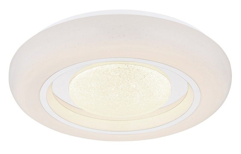 GLOBO 41369-18 BURRO stropní svítidlo LED D390mm 18W/710lm 2700-6500K bílá, opál, chrom, stmívatelné, dálkový ovladač - Svítidla FEIM