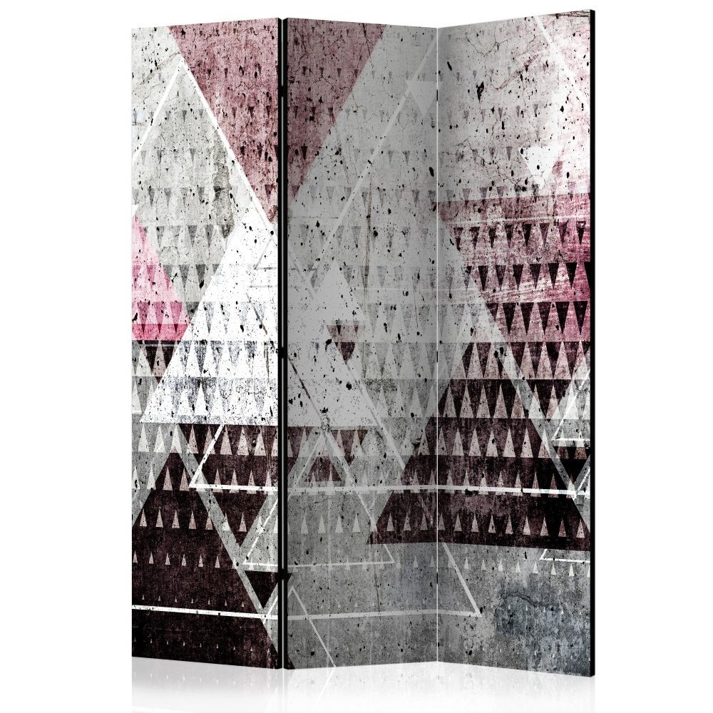Artgeist Paraván - Triangles [Room Dividers] Velikosti (šířkaxvýška): 135x172 - S-obrazy.cz