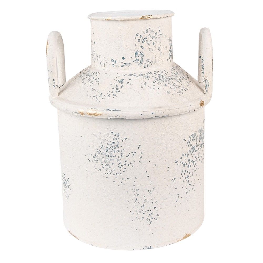 Béžová dekorativní plechová konev na mléko Fun Antique - Ø18*22 cm Clayre & Eef - LaHome - vintage dekorace