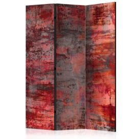 Artgeist Paraván - Red Metal [Room Dividers] Velikosti (šířkaxvýška): 135x172