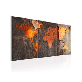 Artgeist Obraz - World Map: Rusty World Velikosti (šířkaxvýška): 60x30