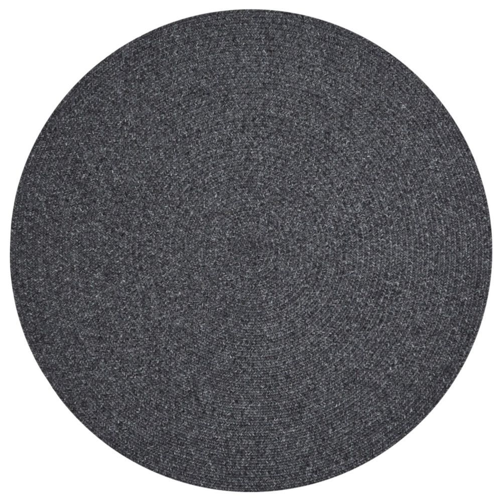 NORTHRUGS - Hanse Home koberce Kusový koberec Braided 105550 Dark Grey kruh – na ven i na doma - 150x150 (průměr) kruh cm - Mujkoberec.cz
