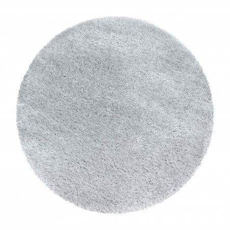 Ayyildiz koberce Kusový koberec Brilliant Shaggy 4200 Silver kruh - 80x80 (průměr) kruh cm - Mujkoberec.cz