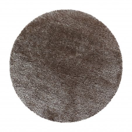 Ayyildiz koberce Kusový koberec Brilliant Shaggy 4200 Taupe kruh - 80x80 (průměr) kruh cm - Mujkoberec.cz