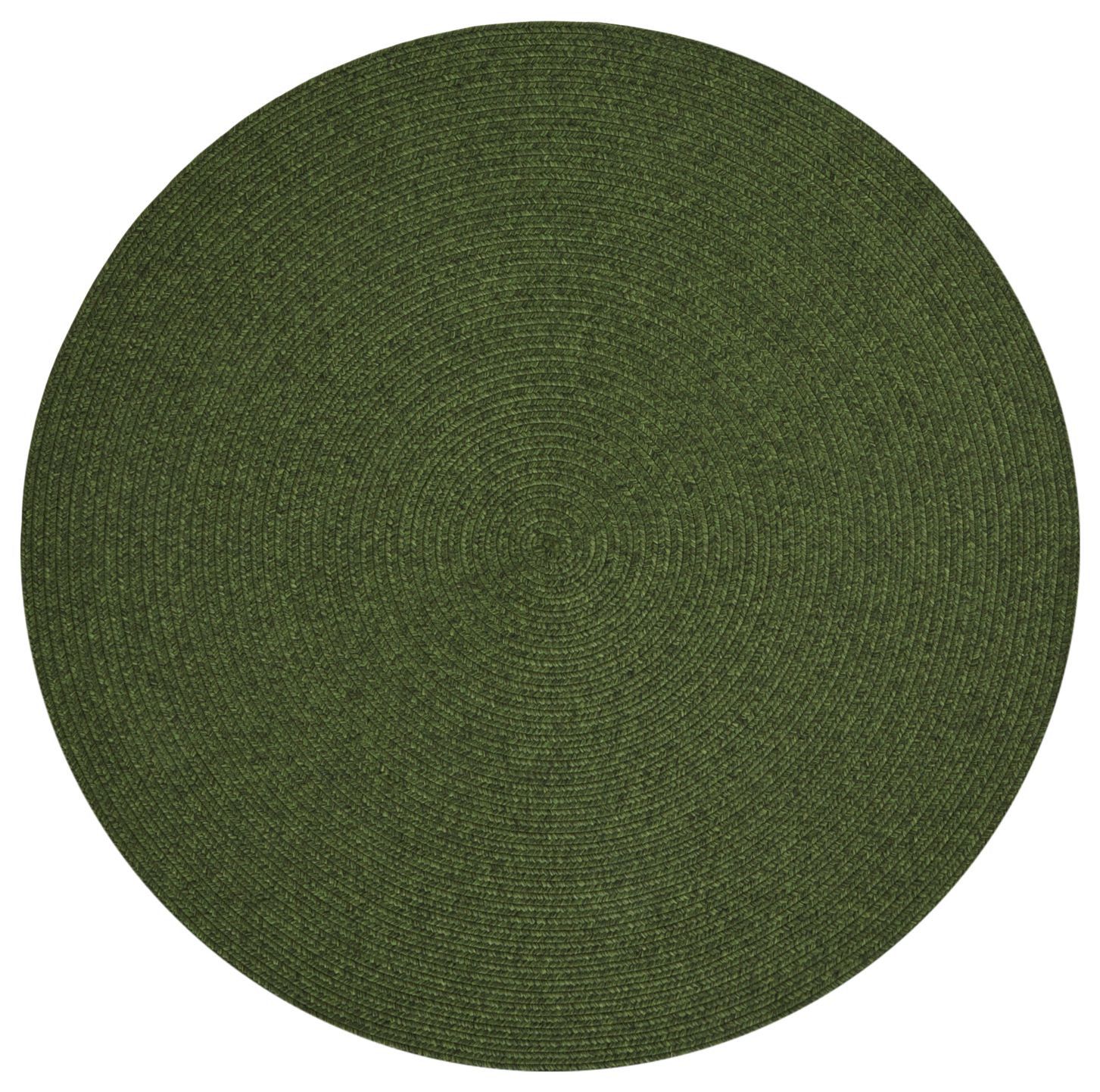 NORTHRUGS - Hanse Home koberce Kusový koberec Braided 105554 Green kruh – na ven i na doma - 150x150 (průměr) kruh cm - Mujkoberec.cz