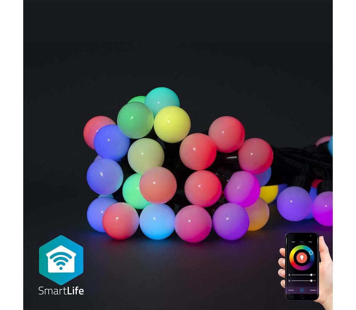 SmartLife Dekorativní LED Party Lights Wi-Fi RGB 48 LED\'s 10.8 m Android™ / IOS (WIFILP02C48) WIFILP02C48 -  Svět-svítidel.cz