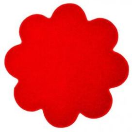 Vopi koberce Květinový koberec Eton červený - 120x120 kytka cm
