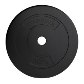 PHYSIONICS Zátěžové kotouče 2 x 15 kg, 31 mm, plast, černé