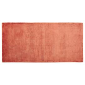 Viskózový koberec 80 x 150 cm oranžový GESI II Beliani.cz