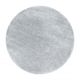 Ayyildiz koberce Kusový koberec Brilliant Shaggy 4200 Silver kruh - 80x80 (průměr) kruh cm