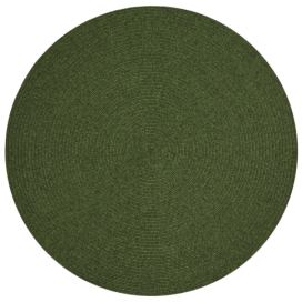 NORTHRUGS - Hanse Home koberce Kusový koberec Braided 105554 Green kruh – na ven i na doma - 150x150 (průměr) kruh cm Mujkoberec.cz