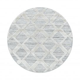 Ayyildiz koberce Kusový koberec Pisa 4703 Grey kruh - 80x80 (průměr) kruh cm