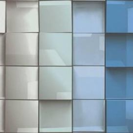 Vliesová tapeta na zeď Move Your Wall 96020-1 | 0,53 x 10,05 m | modrá, zelená, šedá | A.S. Création