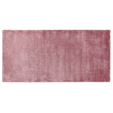 Viskózový koberec 80 x 150 cm růžový GESI II Beliani.cz