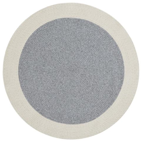 NORTHRUGS - Hanse Home koberce Kusový koberec Braided 105555 Grey Creme kruh – na ven i na doma - 150x150 (průměr) kruh cm Mujkoberec.cz