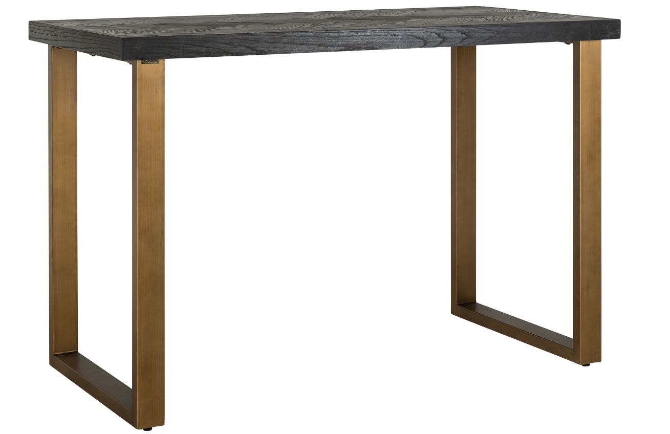 Černo mosazný dubový barový stůl Richmond Blackbone 160 x 80 cm - Designovynabytek.cz