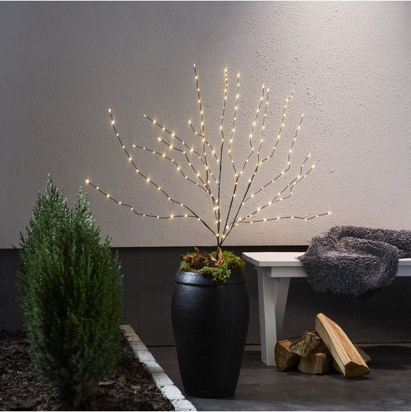 Venkovní světelná LED dekorace výška 90 cm Star Trading Reedy - černá - Homein.cz