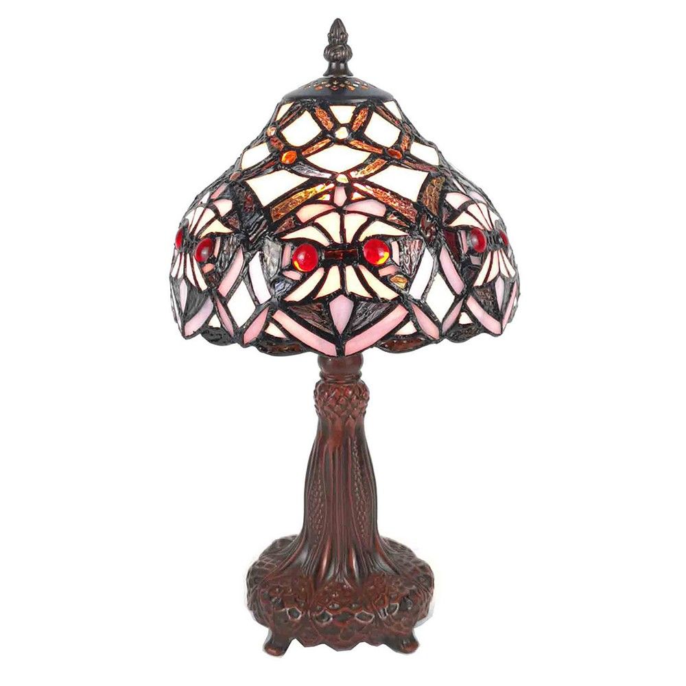 Stolní lampa Tiffany Varietta - Ø 20*37 cm E14/max 1*25W Clayre & Eef - LaHome - vintage dekorace