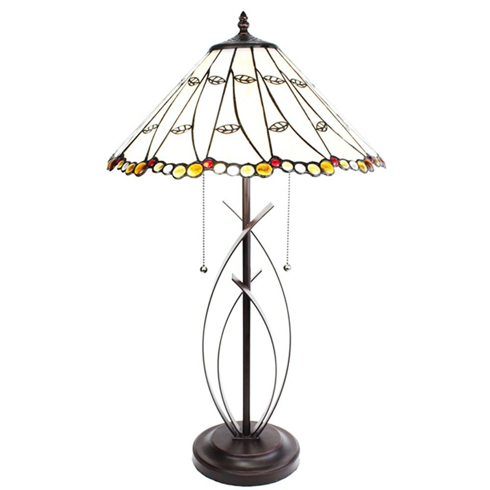 Stolní lampa Tiffany Onea - Ø 41*68 cm E27/max 2*60W Clayre & Eef - LaHome - vintage dekorace